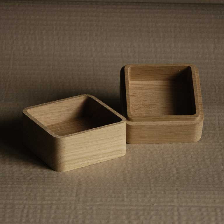 Square Shaped Wooden Box