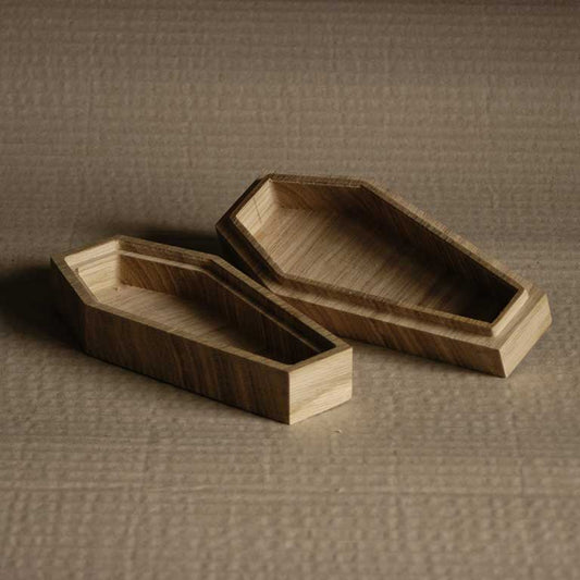 Coffin Shaped Wooden Box